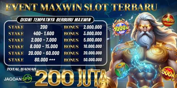 Event Maxwin Slot Terbaru